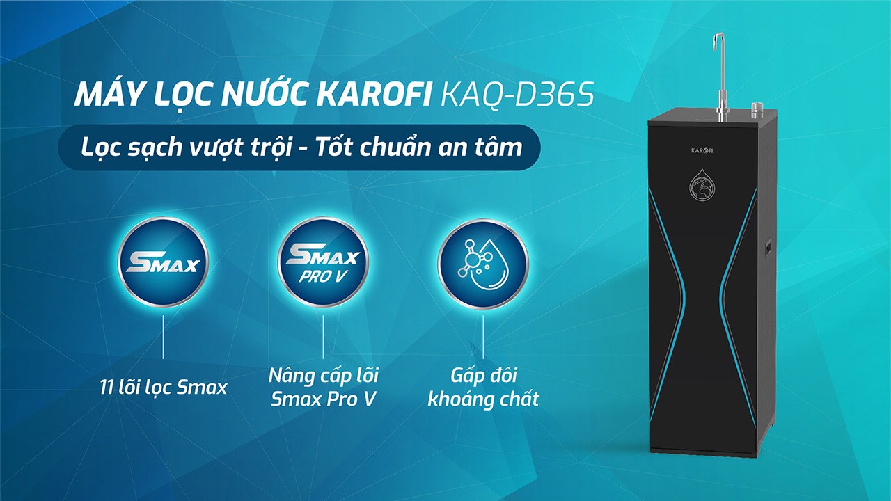 Máy lọc nước Karofi KAQ-D36S